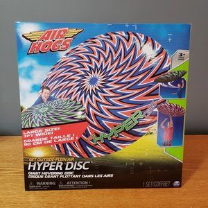 Air Hogs Hyper Disc Giant Frisbee Flying Disc Spiral (Red/Blue)